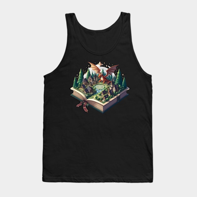 Reading Books About Dragons is Fun Tank Top by TomFrontierArt